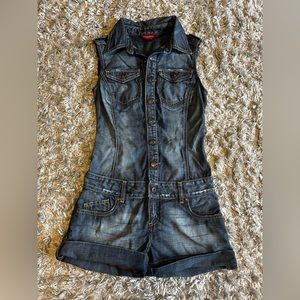 Vintage Guess Jean Romper